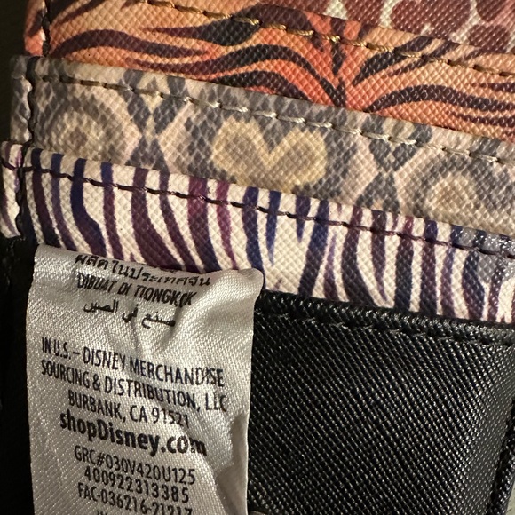 Black and Animal Print Minnie Bow Card Carrier - Picture 3 of 4